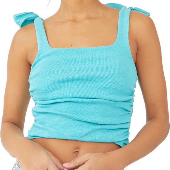 Free People Boulevard Cotton Crop Top - Picture 1 of 13